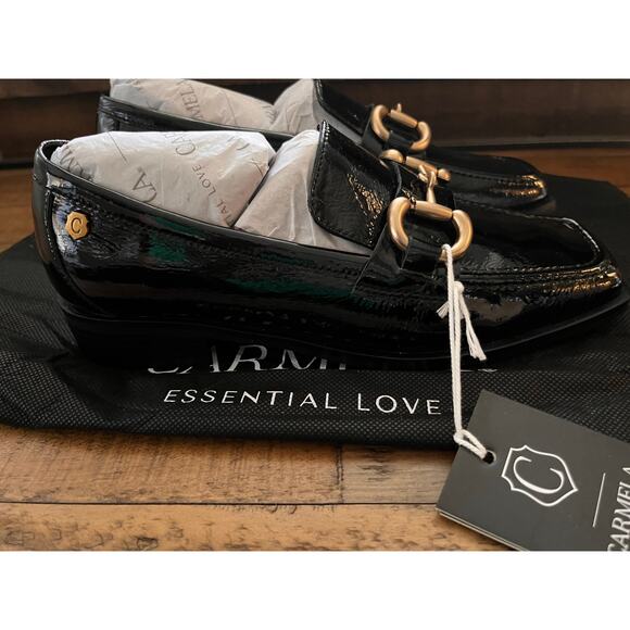 CARMELA ISABELLA LOAFER In Patent Black EU-37/ US-6 NEW w/Box - Picture 8 of 14